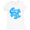 chicago house music Ladies Fitted T-Shirt