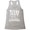 Just One More Gun I Promise Racerback Tank