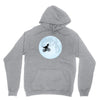 Biker Dinosaur - Dinosaur Riding A Bike To The Moon Unisex Hoodie