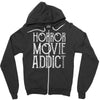 horror movie addict Zipper Hoodie
