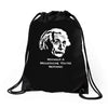 without a moustache einstein proud hirsute mustachioed grooming Drawstring Bags
