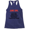 June Girl Hated By Many Racerback Tank