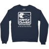 partly cloudy 100% getting wasted gift drugs drinking pissed bong fuun Crewneck Sweatshirt