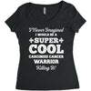 i never imagined i would be a super cool carcinoid cancer warrior kill Women's Triblend Scoop T-shirt