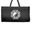 i ching ying and yang Weekender Totes