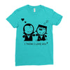 i love you Ladies Fitted T-Shirt