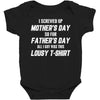 I Screwed Mothers Day So Fathers Day Lousy Tshirt Baby Bodysuit