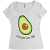 avocado fan club Women's Triblend Scoop T-shirt