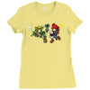 mario vs link Ladies Fitted T-Shirt