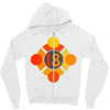 orange 18 Zipper Hoodie