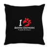 I Love German Shepherds Its People Who Annoy Me Throw Pillow
