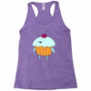 funny cartoon Racerback Tank