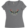 Deer Women's Triblend Scoop T-shirt