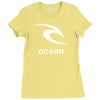 surfing ocean Ladies Fitted T-Shirt