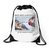 Michelangelo Creation of Adam Drawstring Bags