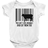 you can't love animals and eat them too! Baby Bodysuit