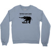 elephants never forget and they never forgive t shirt funny mens tee n Crewneck Sweatshirt