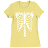 halloween skeleton Ladies Fitted T-Shirt