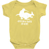 funny rude taste of kiwi Baby Onesie