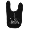 a girl has no costume Baby Bibs