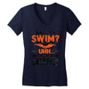why do i swim why do you breath Women's V-Neck T-Shirt
