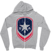 land of the free shield Zipper Hoodie