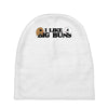 i like big buns bunny love Baby Beanies