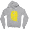 mud smiley face Zipper Hoodie