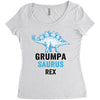 grumpa saurus rex Women's Triblend Scoop T-shirt