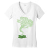 saw a ghost Women's V-Neck T-Shirt