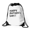 happy mothers Drawstring Bags