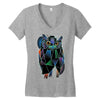 polygonal owl Women's V-Neck T-Shirt