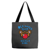 red nosed bear Tote Bags