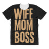 wife mom boss All Over Women's T-shirt