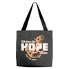 We Have This Hope As an Anchor Uterine-Endometrial Cancer Awareness Tote Bags