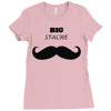 big stache Ladies Fitted T-Shirt