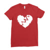 broken heart xxx Ladies Fitted T-Shirt