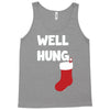 well hung endowed christmas stocking funny Tank Top