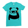 panda bear Ladies Fitted T-Shirt