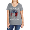 Honor Those Who Place Their Life on the Line so you can Live Yours Ladies Curvy T-Shirt