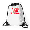 vote for pedro Drawstring Bags