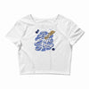 let's drift away Crop Top