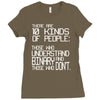 there are 10 kinds of people Ladies Fitted T-Shirt