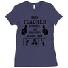 This Teacher Survived The 2016 2017 School Year Ladies Fitted T-Shirt