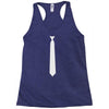 skinny white tie Racerback Tank