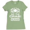 on the crab. Ladies Fitted T-Shirt