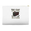 the cake is a lie Accessory Pouches