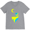 moon cat V-Neck Tee