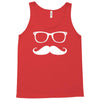mustache glasses nerd Tank Top