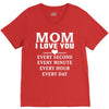 I Love You Mom V-Neck Tee